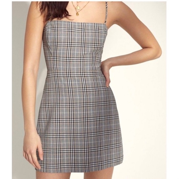Aritzia Wilfred New Classic Mini Dress Plaid size 00 - Picture 1 of 11